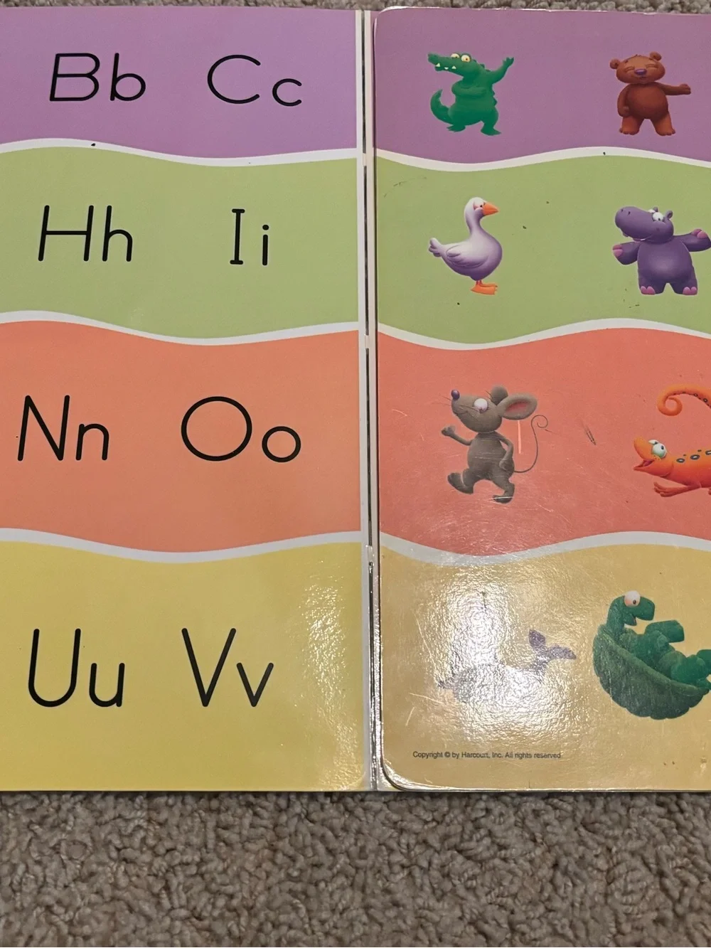 26 Harcourt Alphabet Charts - Colorful Educational Set